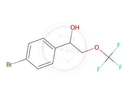 Chemical structure of 1-(4-Bromophenyl)-2-(trifluoromethoxy)ethan-1-ol