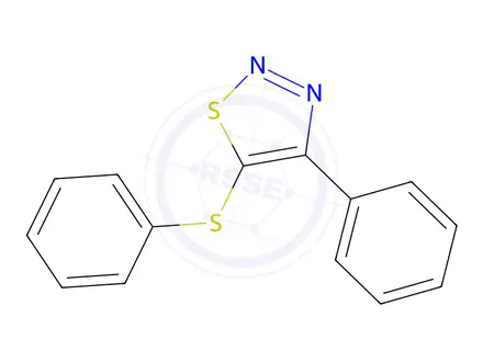Chemical structure of 4-Phenyl-5-(phenylsulfanyl)-1,2,3-thiadiazole