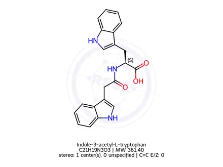 Chemical structure of Indole-3-acetyl-L-tryptophan