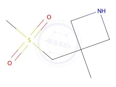 Chemical structure of 3-Methyl-3-((methylsulfonyl)methyl)azetidine
