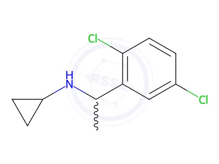 Chemical structure of n-(1-(2,5-Dichlorophenyl)ethyl)cyclopropanamine