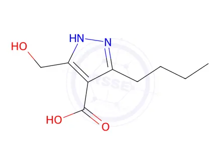 Chemical structure of 3-Butyl-5-(hydroxymethyl)-1H-pyrazole-4-carboxylic acid
