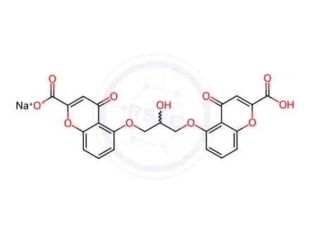 Chemical structure of Sodium Cromoglicate (134751-59-0)
