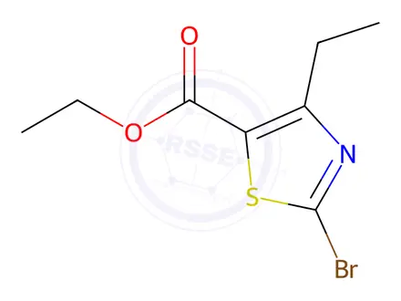 Chemical structure of ethyl 2-bromo-4-ethyl-1,3-thiazole-5-carboxylate