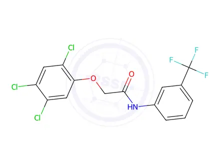 Chemical structure of 2-(2,4,5-Trichlorophenoxy)-N-(3-(trifluoromethyl)phenyl)acetamide