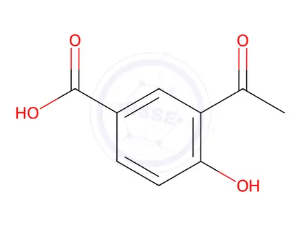 Chemical structure of 3-Acetyl-4-hydroxybenzoic acid