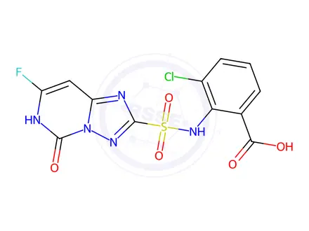 Chemical structure of CLORANSULAM-DESETHYL