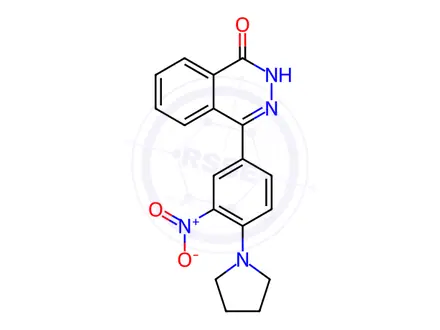 Chemical structure of 4-(3-Nitro-4-(pyrrolidin-1-yl)phenyl)phthalazin-1-ol