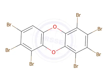 Chemical structure of 1,2,3,4,6,7,8-Heptabromodibenzo-p-dioxin