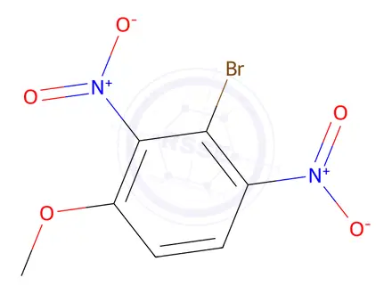 Chemical structure of 2-bromo-4-methoxy-1,3-dinitro-benzene