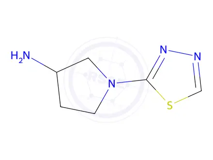 Chemical structure of 1-(1,3,4-thiadiazol-2-yl)pyrrolidin-3-amine