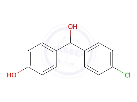 Chemical structure of 4-((4-Chlorophenyl)(hydroxy)methyl)phenol