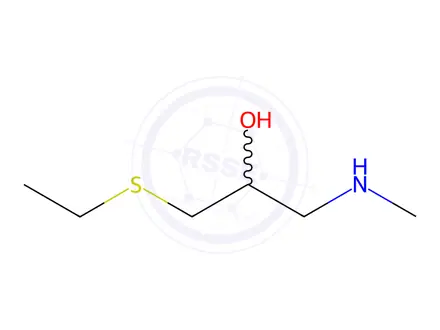 Chemical structure of 1-(Ethylthio)-3-(methylamino)propan-2-ol