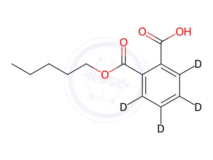 Chemical structure of Monopentyl phthalate-d4