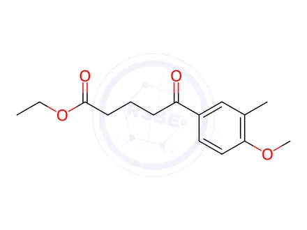 Chemical structure of Ethyl 5-(4-methoxy-3-methylphenyl)-5-oxopentanoate