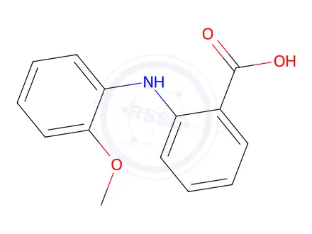 Chemical structure of 2-[(2-methoxyphenyl)amino]benzoic acid