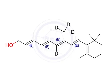 Chemical structure of Vitamin A-d4