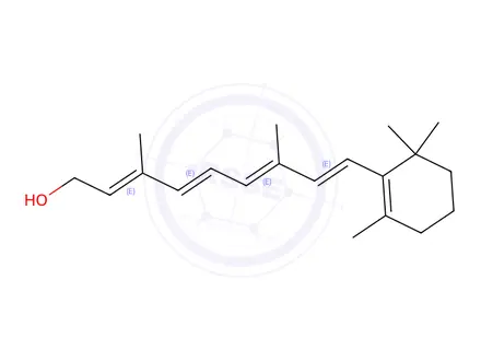 Chemical structure of Vitamin A