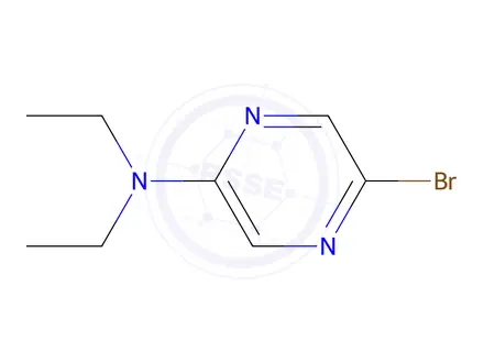 Chemical structure of 5-Bromo-N,N-diethylpyrazin-2-amine