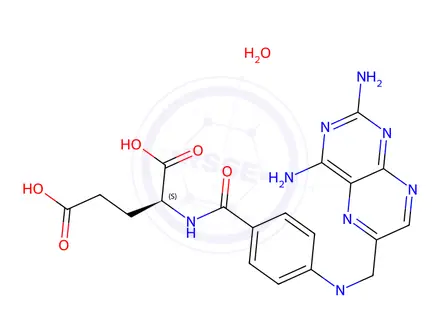 Chemical structure of Methotrexate Monohydrate