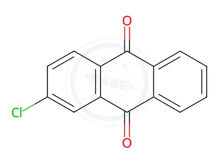 Chemical structure of 2-Chloroanthraquinone