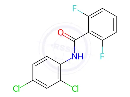 Chemical structure of N-(2,4-Dichlorophenyl)-2,6-difluorobenzamide, 97%