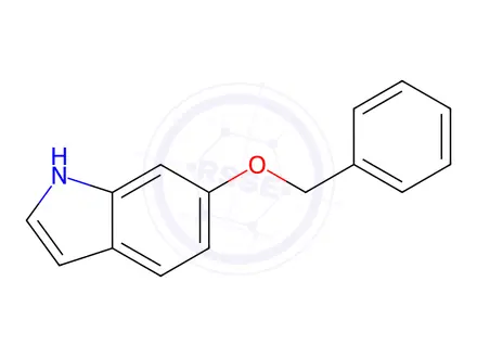 Chemical structure of 6-Benzyloxyindole