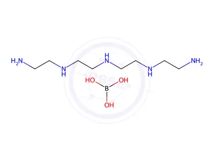 Chemical structure of orthoboric acid, compound with N-(2-aminoethyl)-N'-[2-[(2-aminoethyl)amino]ethyl]ethylenediamine