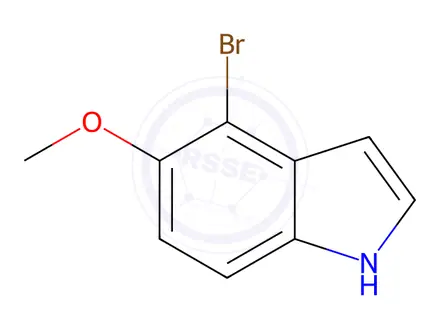 Chemical structure of 4-Bromo-5-methoxy-1H-indole