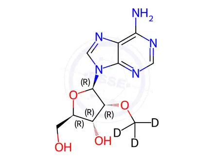 Chemical structure of 2'-O-Methyl Adenosine-d3