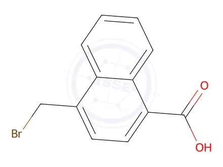 Chemical structure of 4-(Bromomethyl)-1-naphthoic Acid