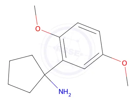 Chemical structure of 1-(2,5-Dimethoxyphenyl)cyclopentan-1-amine