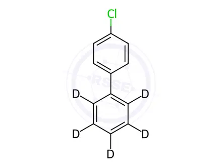 Chemical structure of 4-Chlorobiphenyl-2′,3′,4′,5′,6′-d5