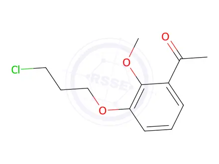Chemical structure of 1-[3-(3-Chloro-propoxy)-2-methoxy-phenyl]-ethanone
