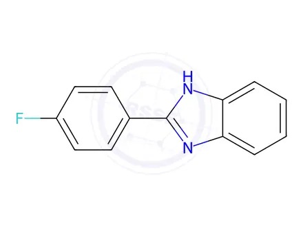Chemical structure of 2-(4-Fluorophenyl)benzimidazole