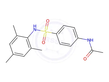 Chemical structure of N-(4-(N-Mesitylsulfamoyl)phenyl)acetamide