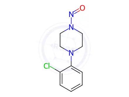 Chemical structure of 1-(2-chlorophenyl)-4-nitrosopiperazine