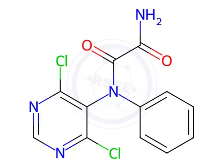 Chemical structure of N1-(4,6-Dichloropyrimidin-5-yl)-N1-phenyloxalamide