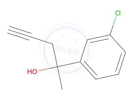 Chemical structure of 2-(3-Chlorophenyl)-4-pentyn-2-ol