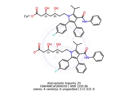 Chemical structure of Atorvastatin Impurity 23