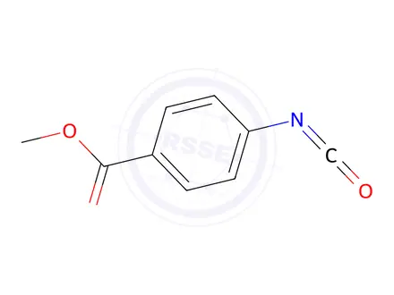 Chemical structure of BENZOIC ACID, 4-ISOCYANATO-, METHYL ESTER