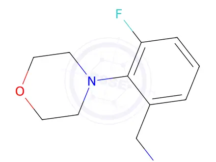 Chemical structure of (3-Fluoro-2-morpholinophenyl)methanamine