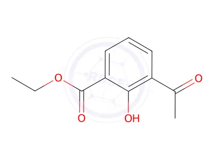 Chemical structure of Ethyl 3-acetyl-2-hydroxybenzoate