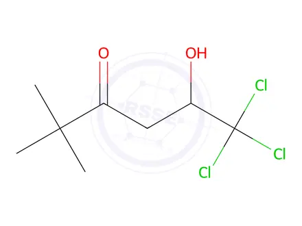 Chemical structure of 6,6,6-TRICHLORO-5-HYDROXY-2,2-DIMETHYLHEXAN-3-ONE