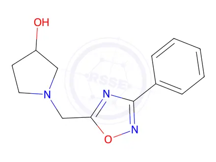 Chemical structure of 1-((3-Phenyl-1,2,4-oxadiazol-5-yl)methyl)pyrrolidin-3-ol