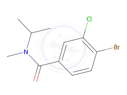 Chemical structure of 4-Bromo-3-chloro-N-methyl-N-(propan-2-yl)benzamide