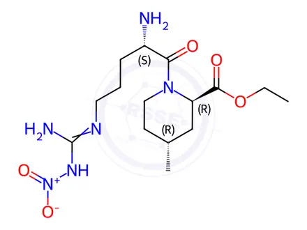 Chemical structure of Argatroban Impurity D