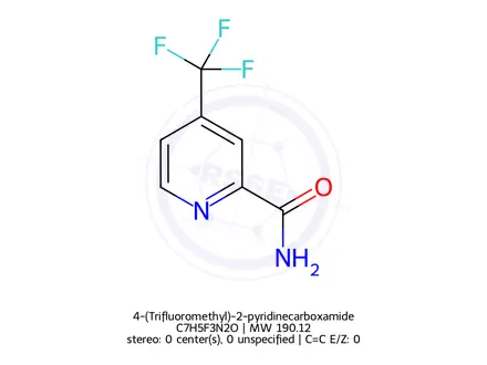 Chemical structure of 4-(Trifluoromethyl)-2-pyridinecarboxamide