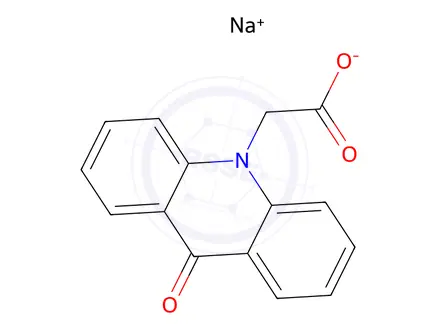 Chemical structure of 2-(9-oxoacridin-10-yl)acetic Acid Sodium Salt