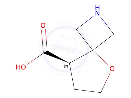 Chemical structure of (R)-5-oxa-2-azaspiro[3.4]Octane-8-carboxylic acid